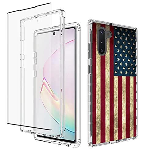 Coque antichoc Galaxy Note 10 protégeant l'écran des chutes avec style USA
