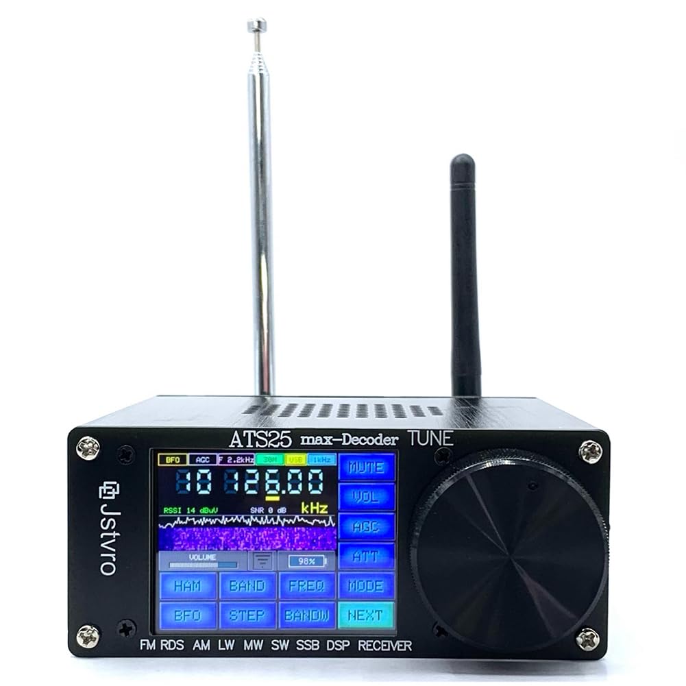 SI4732 ATS-25 Max-Decoder FM RDS AM LW MW SW SSB DSP Receiver V4.16 CW RTTY WiFi Li-Po 3000mAh