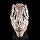 VOANZO Einzelne Harz-Replik eines Dinosaurier-Zahnschädels, Fossil-Fotografie-Requisite, Lehrmittel, Heimdekoration, Braun