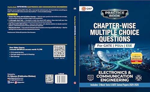 Image of GATE ECE Practice Book 2027 | Electronics & Communication Engineering| Chapter-Wise MCQs for GATE, ESE & PSUs | Solved Papers 2025-26 | 3 Full-Length Mock Tests