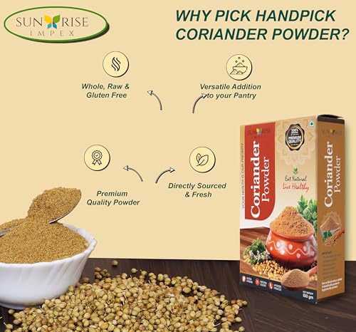 Image of SUNRISE Impex Dhaniya Masala 100g | 100% Natural Coriander Spice Powder | Aromatic Kitchen Masala