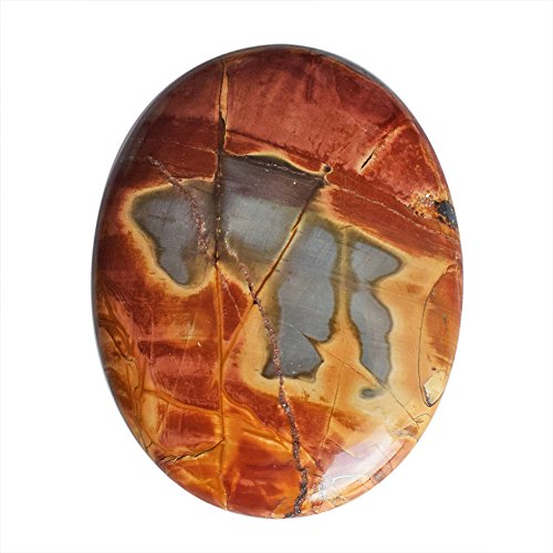 Cabochon en jaspe Picasso ovale 45x35mm pour la fabrication de bijoux uniques