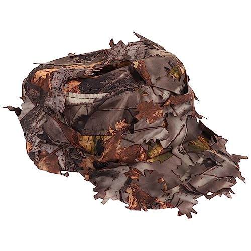 WRITWAA Sombrero de Camuflaje Viajar Sol Tapa Borde Visera Women Gorra de béisbol para sombrilla Gorra de béisbol de Camuflaje Gorra de béisbol con Forma de Hoja Sombrero de Caza poliéster