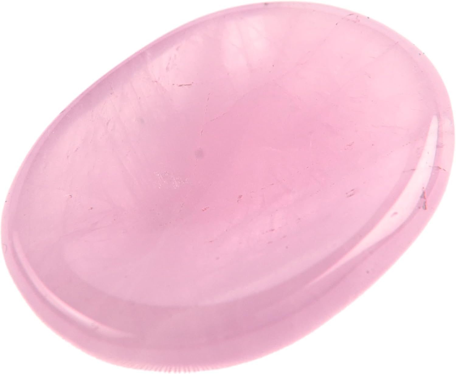Rose Quartz Crystal Thumb Stone Worry Stones Hand Carved Palm Stones Crystal Chakra Worry Stone for Anxiety, Meditation Reiki-image-19