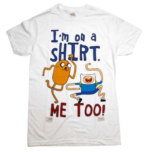 Adventure Time I'm on a Shirt Men's T-Shirt, Large