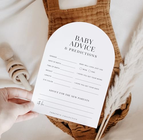 Baby Shower Games Cards - 50 Baby Predictions and Advice Cards | ...