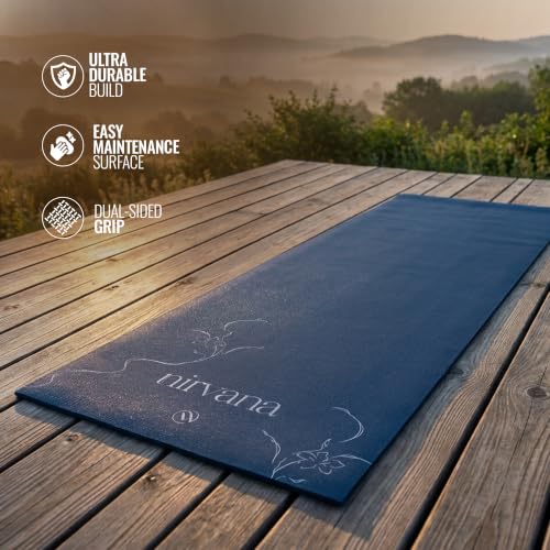 Image of Wiselife Intention 6mm Yoga Mat for Men & Women | Anti-Slip TPE Exercise Mat for Yoga, Pilates, Workout & Fitness (Blue, 6 MM)