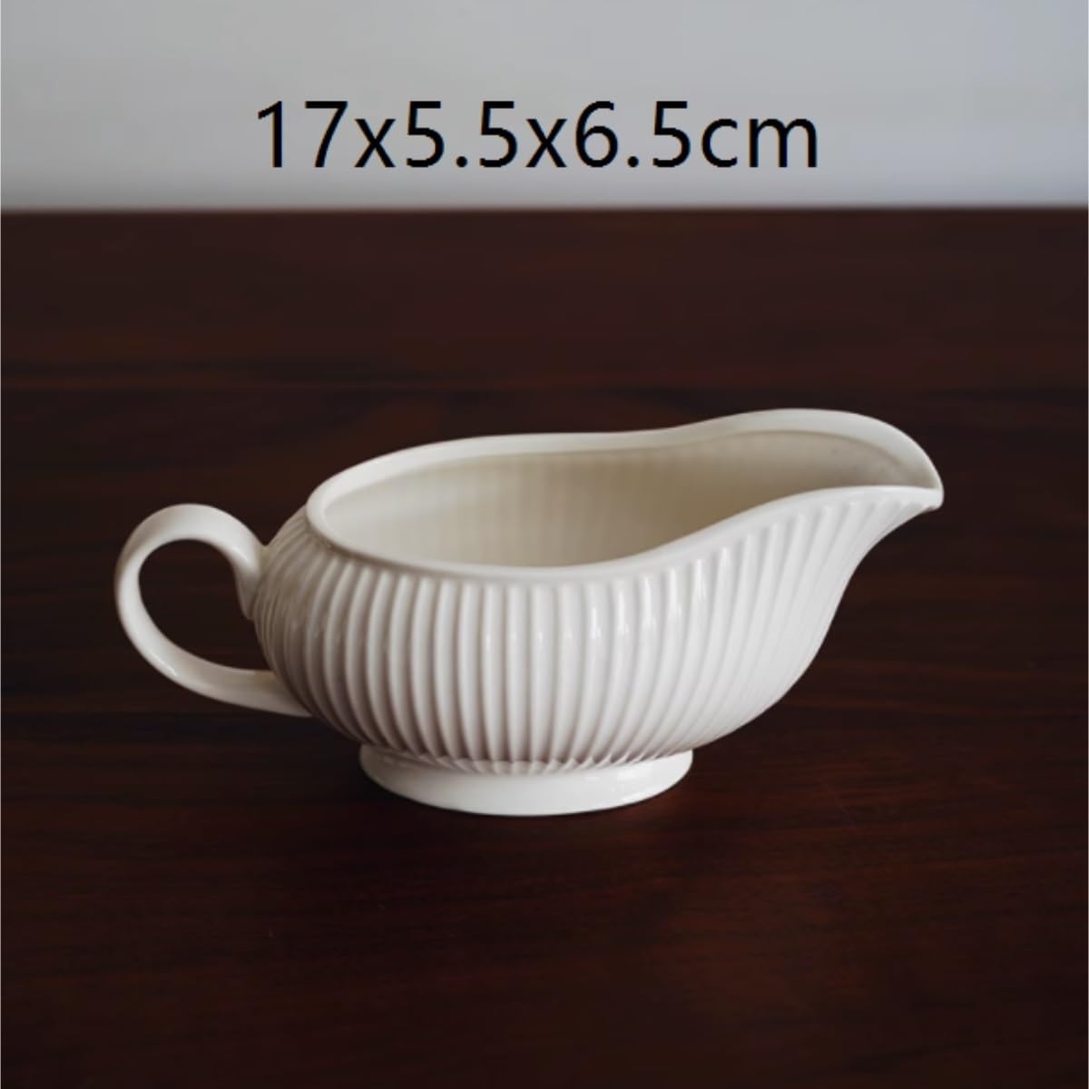 Salsiera in ceramica nordica per condimenti per insalata e sugo – Elegante set da tavola per tè pomeridiano, secchiello per succhi per cucina e ristorante, design classico e semplice
