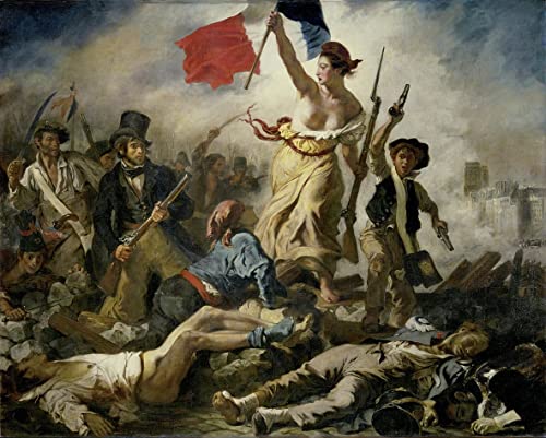 La Liberté de Juillet Delacroix impression toile haut de gamme 60x90cm