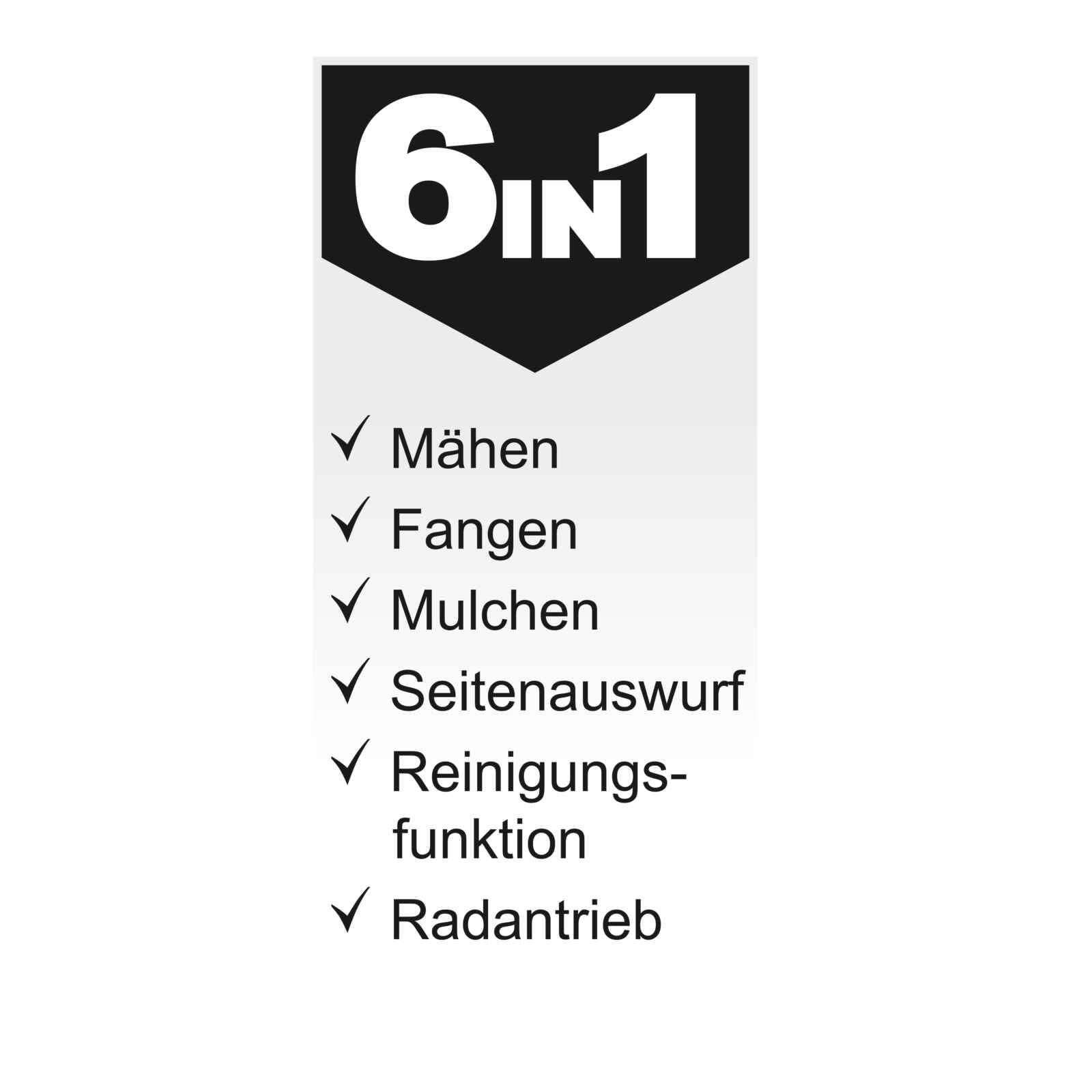 Scheppach MS173-51B Black Edition Rasenmäher Benzin - 51cm Schnittbreite | Reinigungsfunktion | 65 Liter Fangkorb | Stahlgehäuse | 7-stufige Höhenverstellung | Mulchfunktion | Antrieb | Seitenauswurf