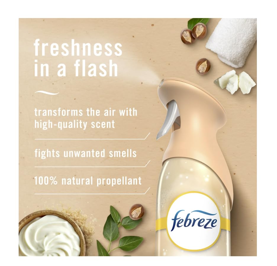 Febreez Air Freshener Spray, Odor-Fighting Room Spray, Soothe & Restore, 8.8oz, 3 pack