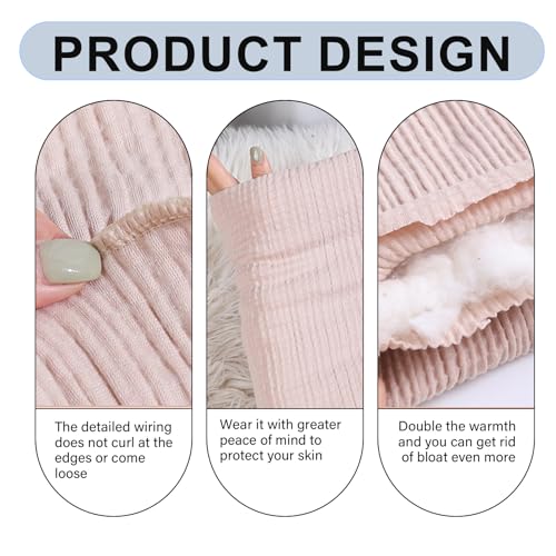 Rückenwärmer aus Angora- und Merinowolle für Damen und Herren – Thermogürtel zur Linderung von Rücken- und Nierenschmerzen, Kälteschutz, Hautfarbe, Größe L, Flanellgürtel