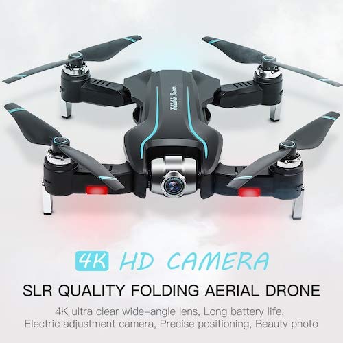 HaiMa S17 Pieghevole Wifi Fpv Rc Drone Quadcopter Con Ultra Hd Camera Toys Optical Flow Positioning - Fotocamera 4K Con Borsa
