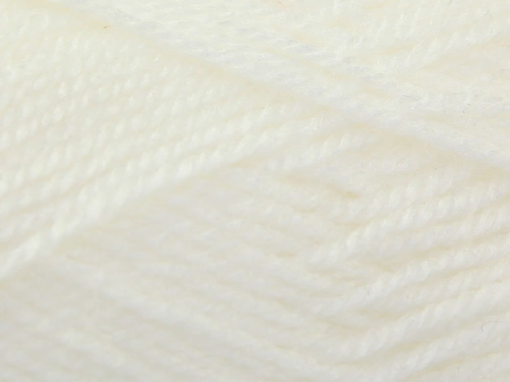 King Cole Dollymix DK Knitting Wool/Yarn White 1 - per 25g ball