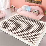 DJHWWD Alfombra Habitación alfombras cocinas Alfombra Rectangular roja para recibidor, Alfombra de Pelo Corto para Dormitorio, fácil de cuidar Manta Suelo Bebe 70X110CM