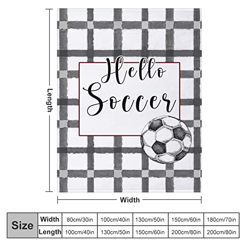 Couverture duveteuse premium Hello Soccer jeté de lit douceur supérieure - 3