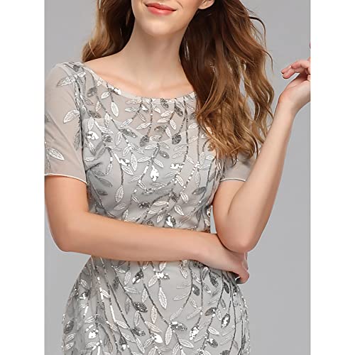Vestidos de noite plus size sereia gola redonda manga curta apliques de renda tule vestido de festa