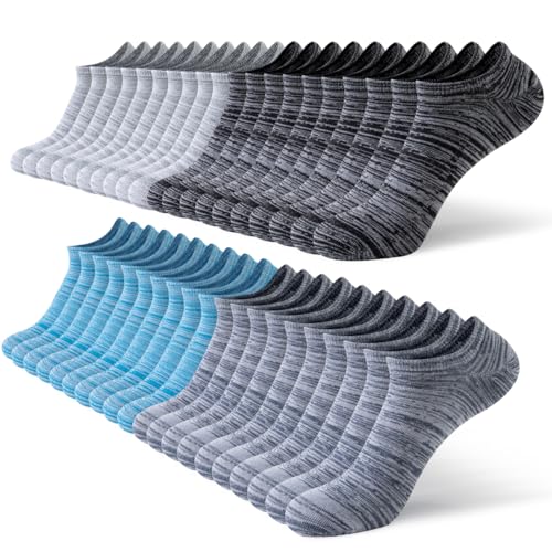 JOYNÉE 20 Pairs Men's No Show Socks: Low Cut, Ankle Socks