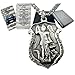 Westmon Works Saint Michael Medal Necklace for Police Pewter Pendant with Stainless Steel Chain Holy Prayer Card and Gift Box Catholic Law Enforcement Protection Pack
