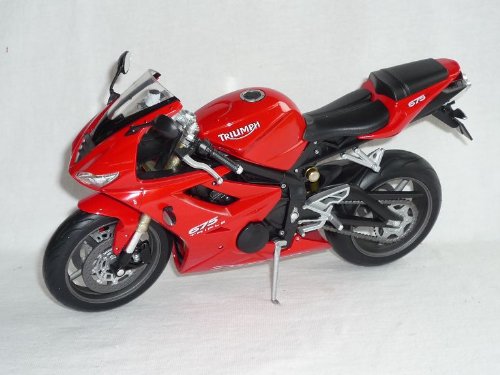 Triumph Daytona 675 Triple Rot 1/10 Welly Motorradmodell Motorrad Modell