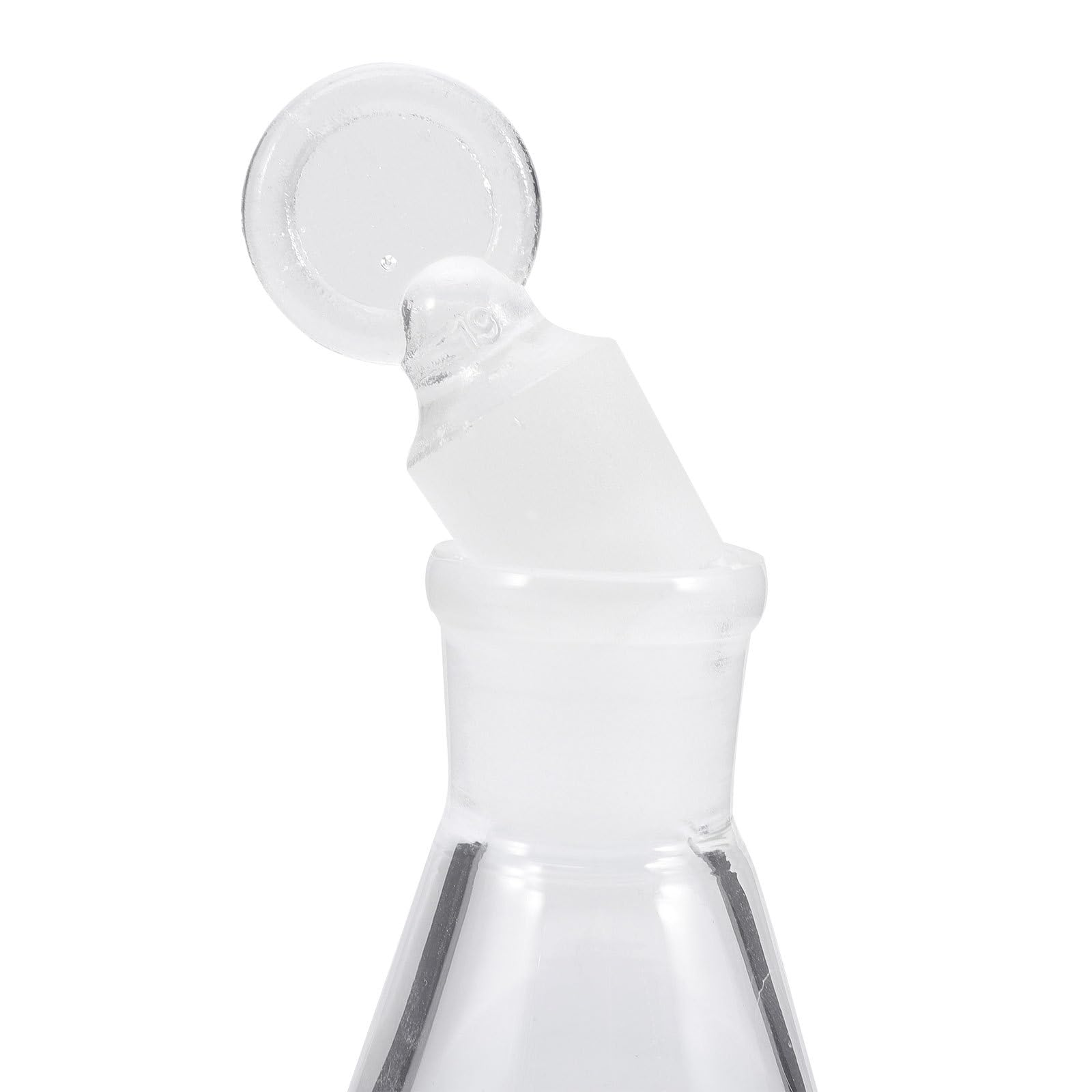 Flacon Conique en Verre 100 Ml Bouchon Solide Flacon Erlenmeyer Chimique pour Expérience de Laboratoire Matériel Scientifique Résistant à la Chaleur Chocs Usage Chimie et