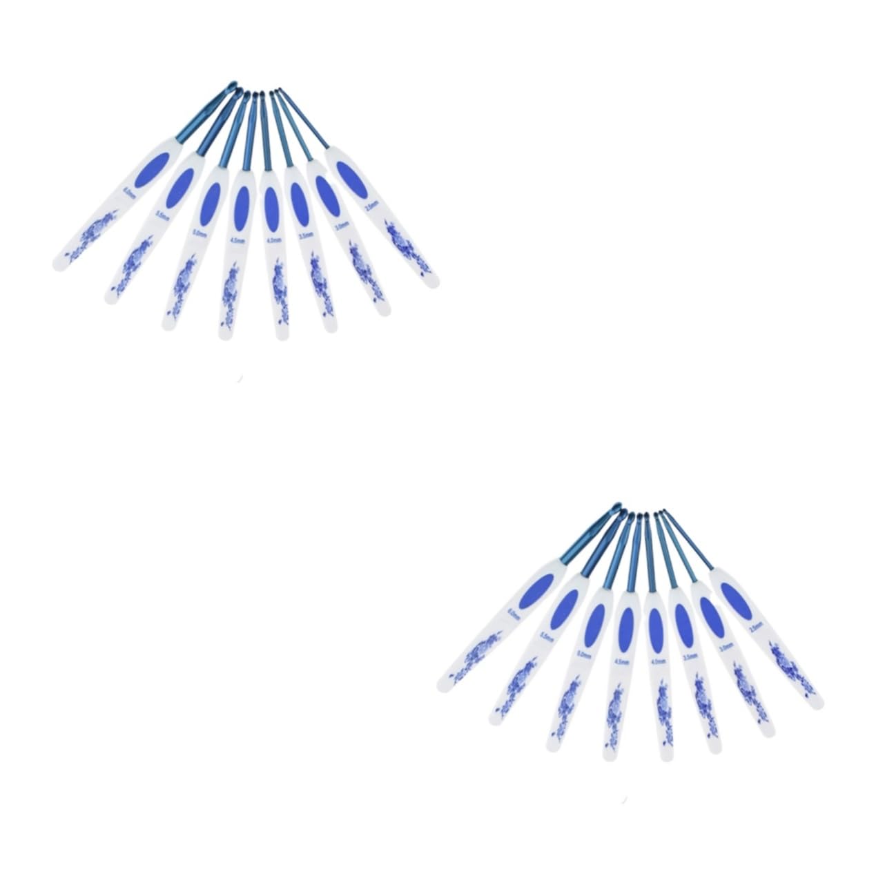 SHINEOFI 3 Set Di Uncinetti Da 10 Misure Con Aghi Barbuti Per Tessitura Creativa Design Ergonomico Per Sciarpe Cappelli E Guanti