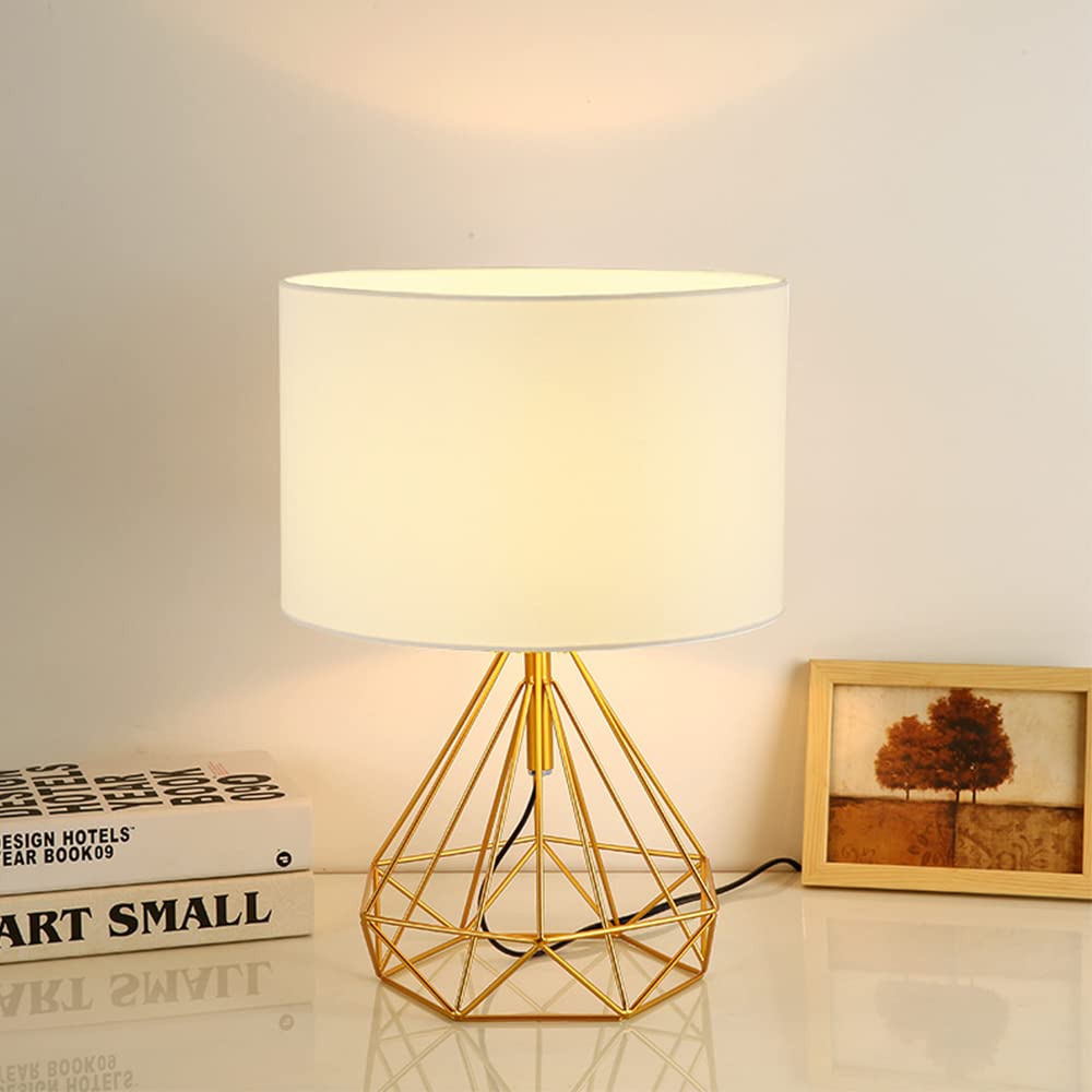 Lampe De Chevet ZOE - Ivoire Clair Argent/or - Fer Forgé Et Verre - Made In Italy