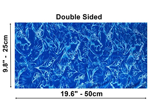 Blue Waves Scarf Multi Functional Microfiber Seamless Protective Dust Wind Insect Covering Elastic Print Neck Gaiter Bandana Breathable Balaclava Hunting Fishing Biking Head Wear N983