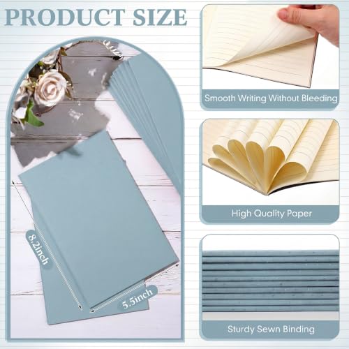 Image of Mimorou 100 Pcs A5 Journals Notebooks Bulk,Lake Blue,Lined | Kraft Softcover Small Notebooks 5.5 Inch x 8.3 Inch Notepads with 60 Page 30 Sheet for Writing Sketch Travel Office Supplies