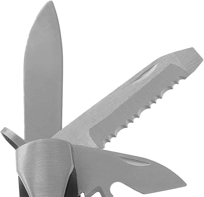 Zenport 16002 10-in-1 Multi-Function Survival Tool w/Case, Silver - 10 Pack
