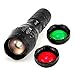 ULTRAFIRE Tactical LED Flashlight Hunting Flashlight A100 Focusable 3 Colors Exchange Glass Lens (Generate RED or Green Light )