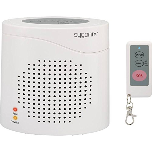 Preisvergleich Produktbild sygonix Elektronischer Wachhund DD01 Weiß mit Fernbedienung 120 dB