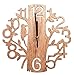 Produktbild 22cm Wanduhr Holz Analog mit Stunden-, Minuten-, und Sekundenzeiger