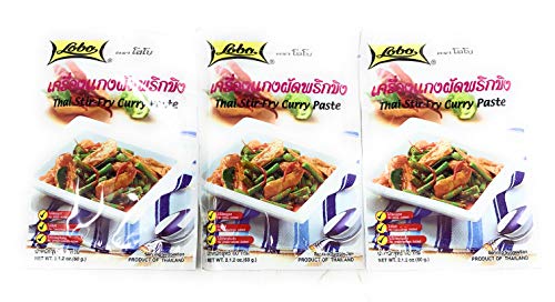 Lobo Thai Stir-Fry Curry Paste 6.36Oz (180G) 3 Pack #TOP20