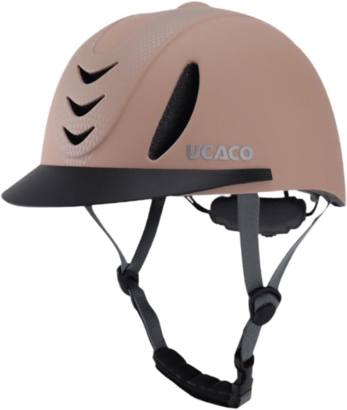 Kask jeździecki Kask jeździecki, Kask jeździecki Premium dla mężczyzn i kobiet - regulowany sprzęt ochronny(Khaki)
