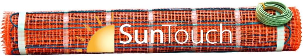 SunTouch TapeMat 12001724ST 35 Sq Ft - 24"W x 17'-6" L Radiant Floor Heating Mat, Flexible to Any Room, Simply Install Under Tile/Wood/Carpet Flooring, Works with All Floor Heating thermostats 120V