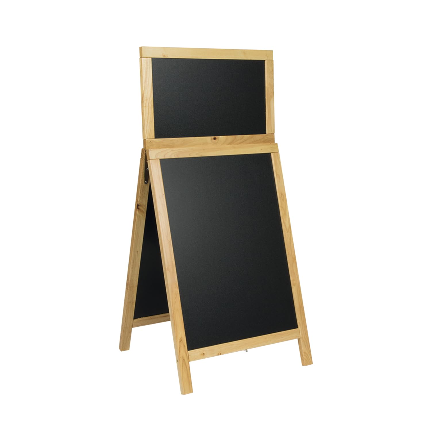 SECURIT - Lavagna Da Terra Con Top Rimovibile Deluxe - Per Pennarelli A Gesso Liquido - Per Caffè, Ristoranti, Bar, Negozi - 55x120 cm - Colore Naturale