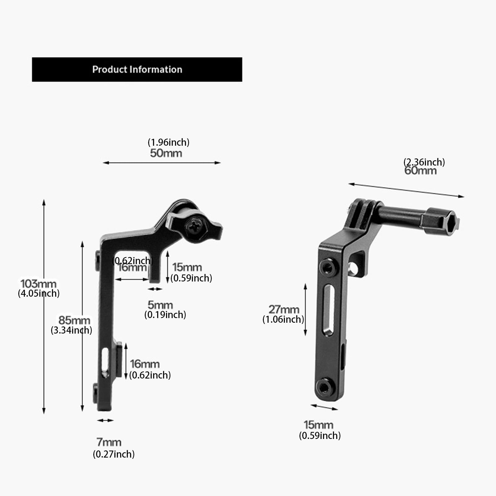 Portabottiglie integrato per bici in lega di alluminio antiscivolo | EcoGleam Portabottiglie esteso integrato per bici, leggero, in lega di alluminio, staffa antiscivolo, cinghie e