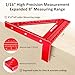8 inch 3D Multi-Angle Measuring Square Ruler, WT103C High Precision Hole Scribing Woodworking Tools, 0-90° Aluminum Alloy Carpenter Square with Stair Gauges, Carpenter Pencils 6 Refills.