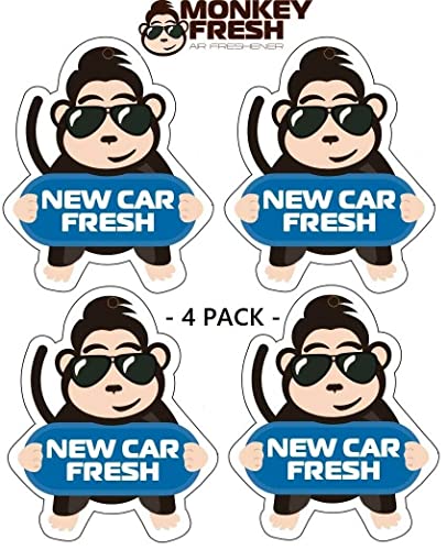 Image of Monkey Fresh Hanging Car Air Fresheners (New Car)