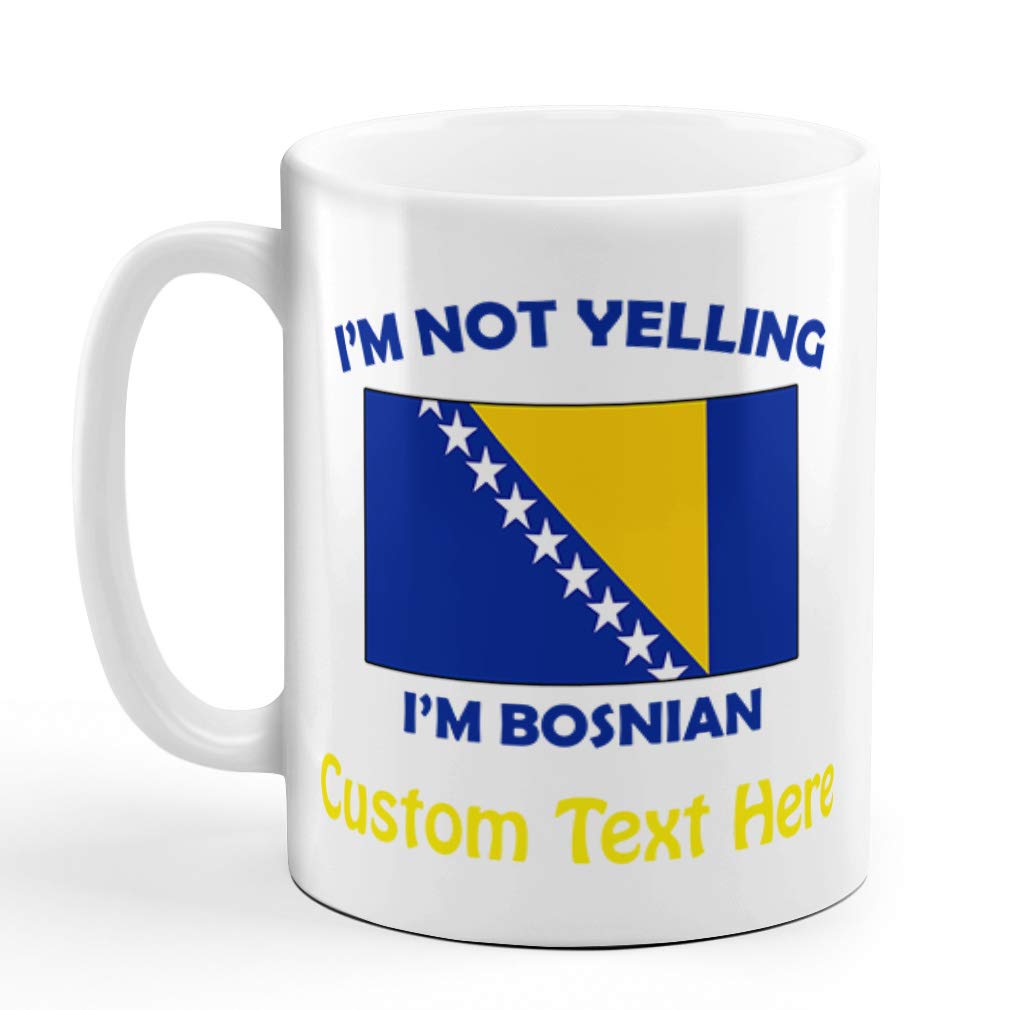Taza De Regalo No estoy gritando, soy bosnio. Taza De Café Entrenador