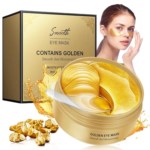 60 Piezas Parches para Ojos con Colágeno, Mascarilla Hidratante Antiedad, Reduce Ojeras, Bolsas y Hinchazón, Suaviza Líneas Finas, Cuidado del Contorno de Ojos para Mujer y Hombre