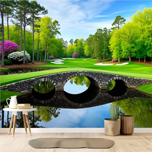 Wallpaper Peel & Stick Golf Course Wall Mural 69"x96