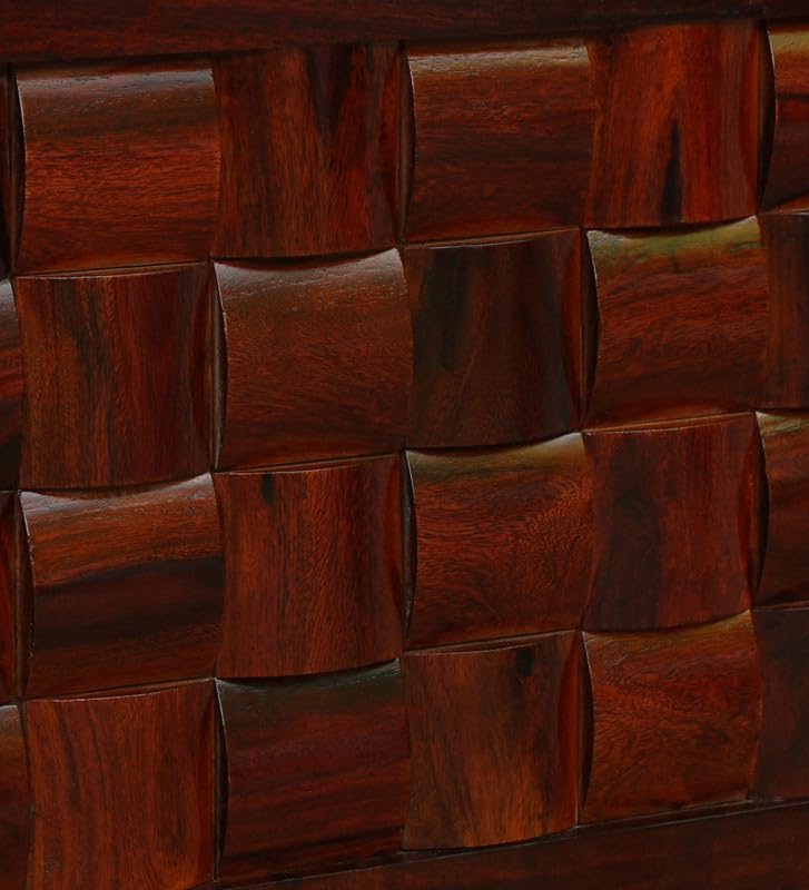 Image of Solid Sheesham Wood Woodora Single Bed Without Storage | Wooden Single Bed Cot Palang Furniture for Bedroom Living Room Home and Hotel (Honey Oak Finish)