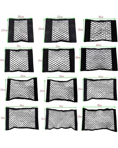 Filet de rangement pour siège de voiture en maille élastique durable