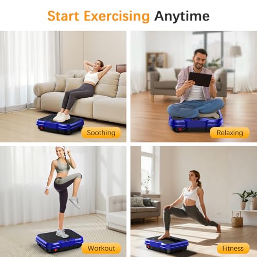 Image of NXSCI Vibration Plate Exercise Machine, Vibration Plate for Lymphatic Drainage Weight Loss, Shake Plate with 250 Speed Levels, 400 Lbs Capacity Full Body Workout for Home Office Gym