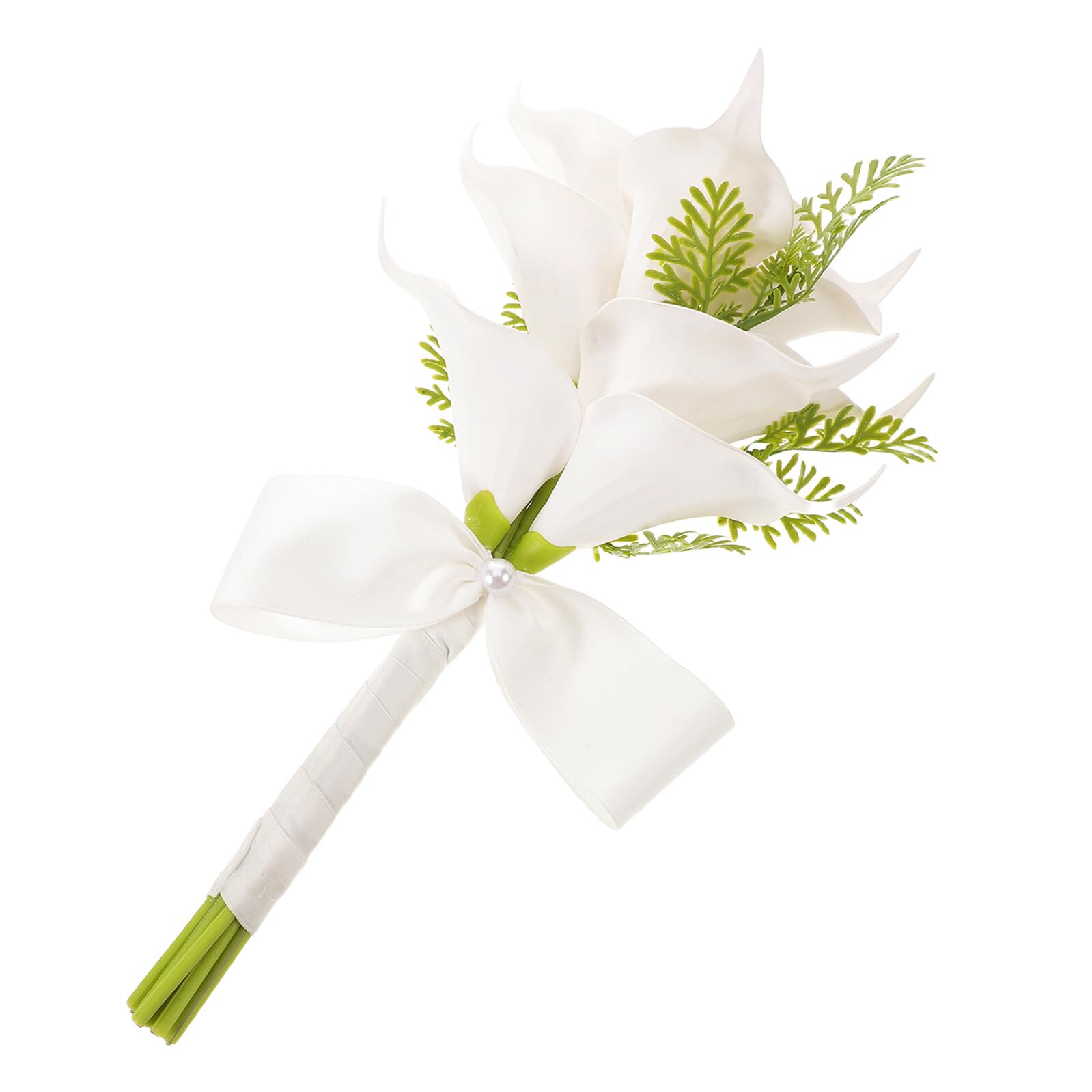 Bouquet mariée lys calla blanc Levemolo, fleurs de mariage chic