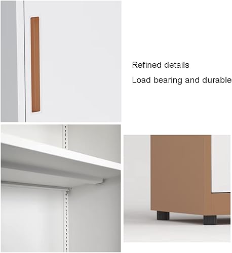 Miniatura 5 de Archivador de 2 cajones, archivador vertical de acero de metal con cerradura, totalmente montado, para A4, papel legal y papel de letras para el