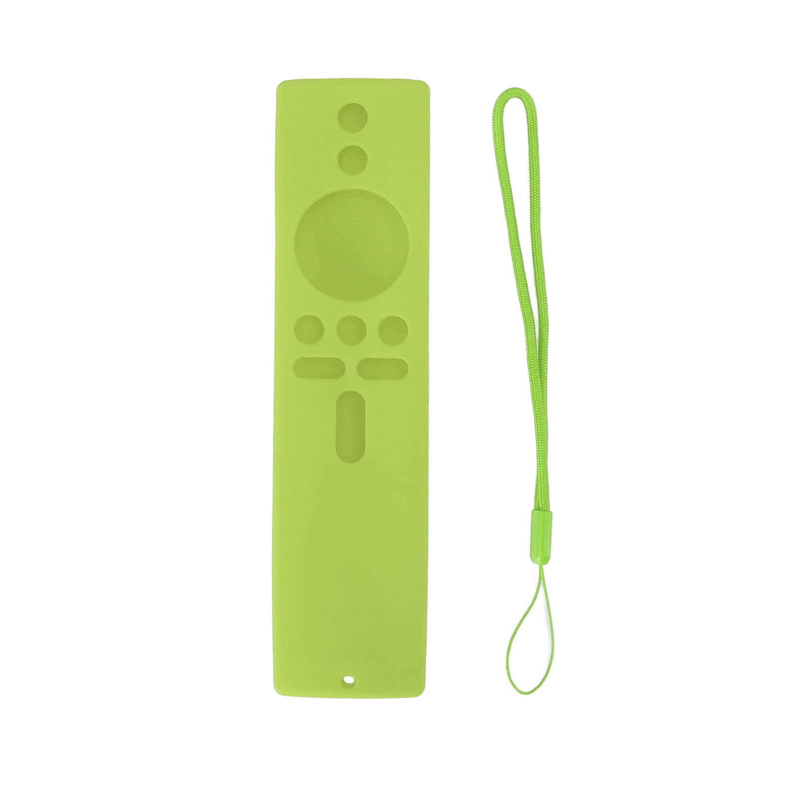Funda de Silicona Ligera a Prueba de Golpes para Mando a Distancia para Mi Box S 4K, Mi TV Stick con Funda de Silicona, Funda Protectora Antideslizante (Verde Luminoso)