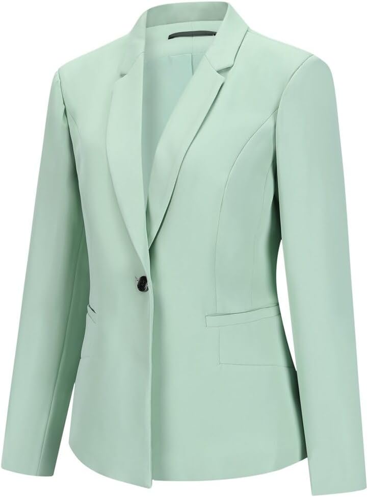 YUNCLOS Womens Suits 2 Piece Set Business Casual Long Sleeve Blazer and Pants Suit for Work Office - Image 3